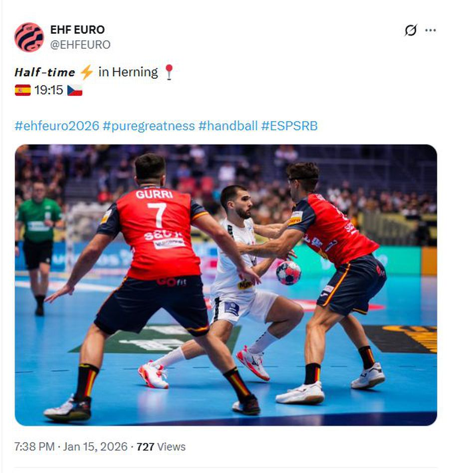 Gafă imensă a organizatorilor în prima zi a Europeanului de handbal! Au confundat steagul și a ieșit scandal: „Rușine!”