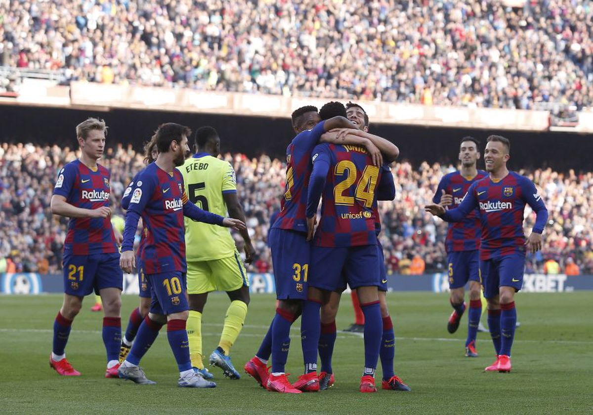 BARCELONA - GETAFE 2-1 // VIDEO+FOTO Catalanii se impun cu emoții și o egalează pe Real Madrid în fruntea clasamentului