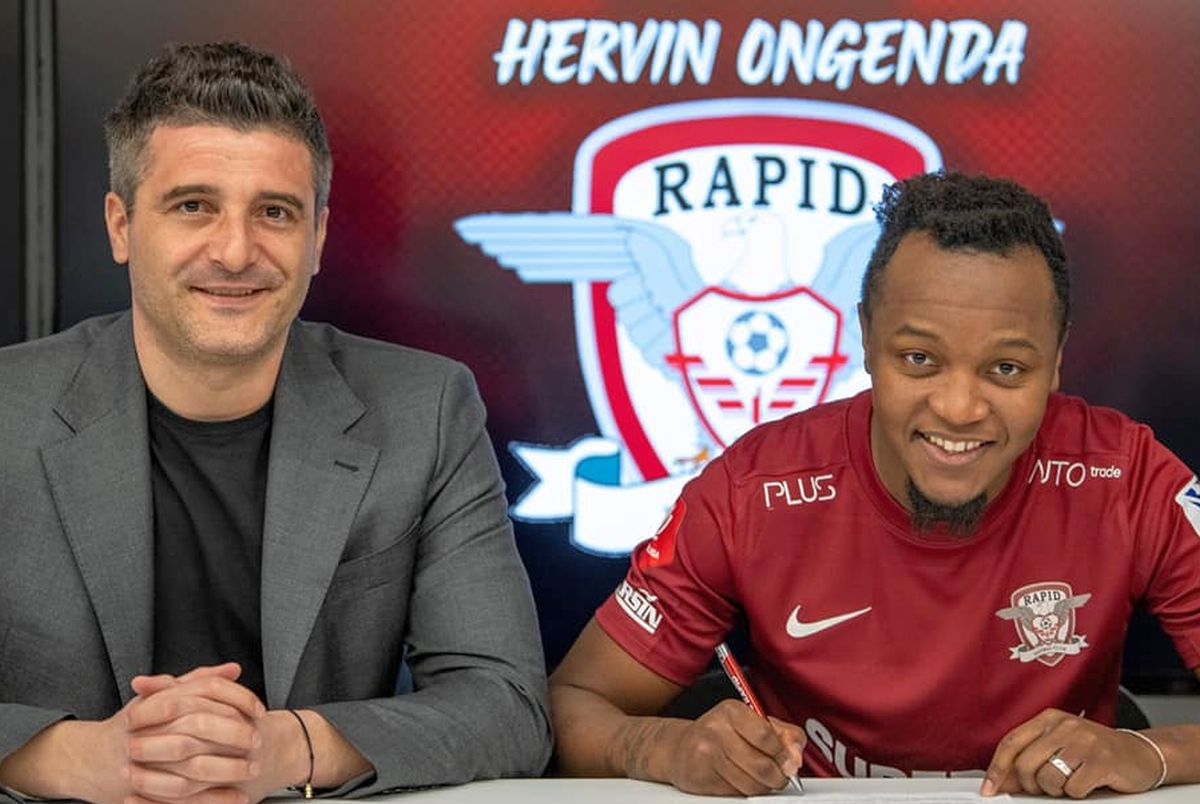 Hervin Ongenda a fost prezentat oficial la Rapid: „Ăsta e fotbalul pe care îmi place să îl joc!”