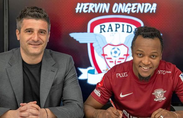 Hervin Ongenda a fost prezentat oficial la Rapid: „Ăsta e fotbalul pe care îmi place să îl joc!”