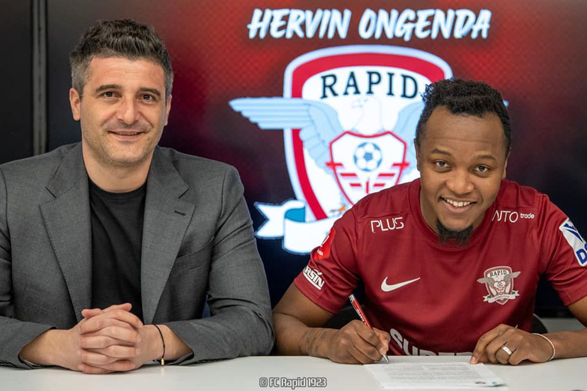 Hervin Ongenda a fost prezentat oficial la Rapid: „Ăsta e fotbalul pe care îmi place să îl joc!”