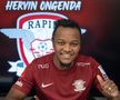 Hervin Ongenda a fost prezentat oficial la Rapid: „Ăsta e fotbalul pe care îmi place să îl joc!”