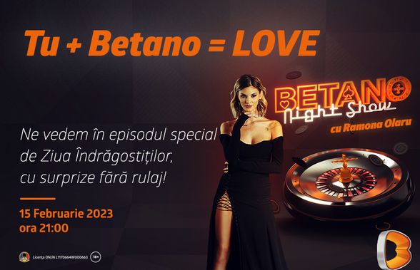 Betano Night Show revine cu un episod special de Ziua Îndrăgostiților!