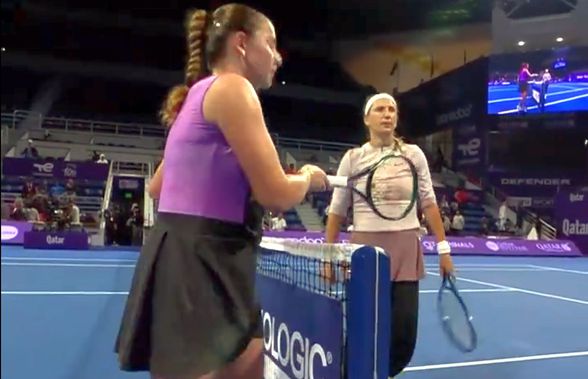 Moment tensionat între Ostapenko și Azarenka la Doha » Bielorusa și-a ignorat adversara după ce a văzut ce face