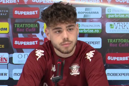 Andrei Borza, la conferința de presă premergătoare partidei Rapid - Hermannstadt