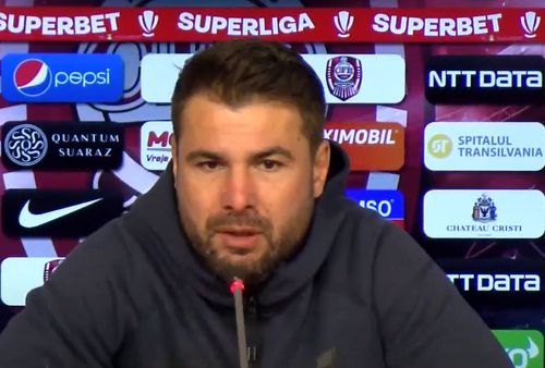 Adrian Mutu (45 de ani), antrenorul lui CFR Cluj, a susținut o conferință de presă înaintea meciului cu FCU Craiova, din runda cu numărul 26 a Superligii.