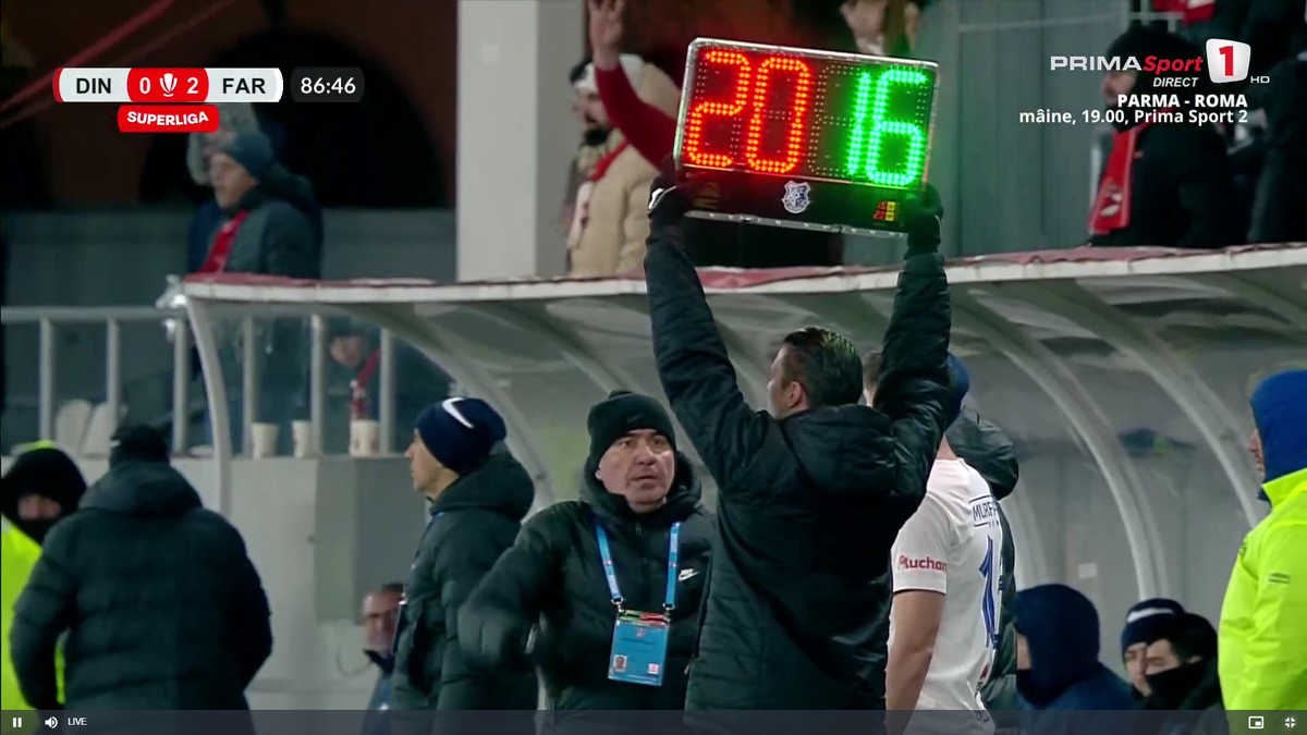 Moment de confuzie în Dinamo - Farul