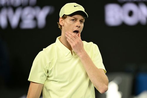 Jannik Sinner în timpul Australian Open Foto: Guliver/GettyImages