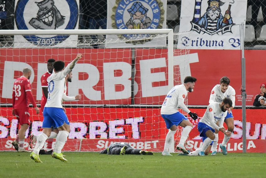 Alexandru Roșca (21 de ani) portarul celor de la Dinamo, a greșit la golul prin care Farul a deschis scorul în meciul din runda cu numărul #27 din Superliga.