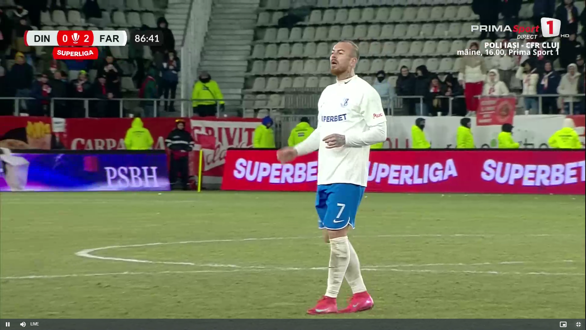 Moment de confuzie în Dinamo - Farul