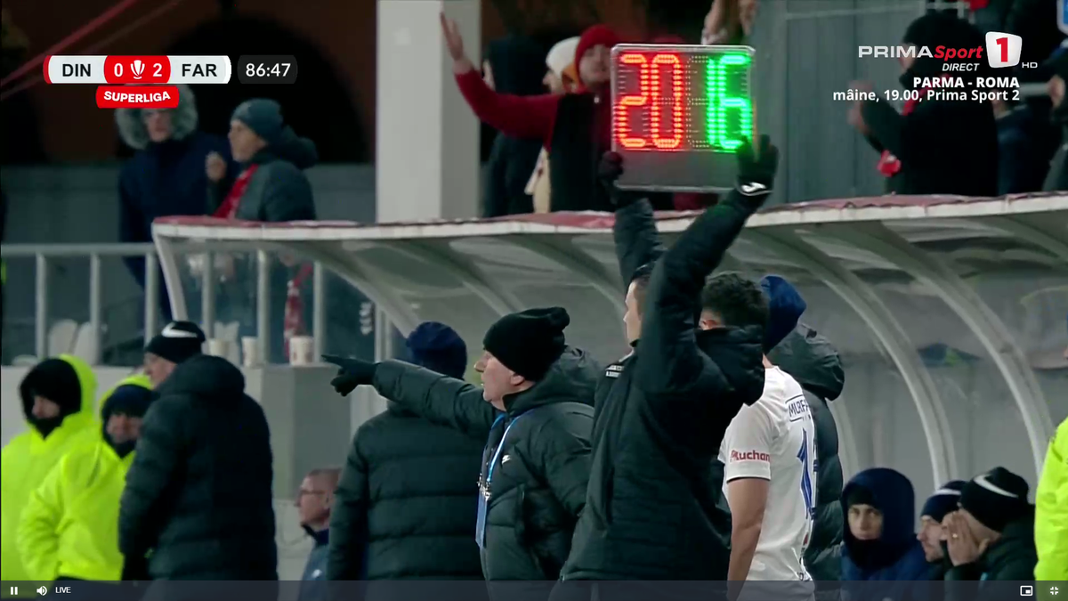 Moment de confuzie în Dinamo - Farul