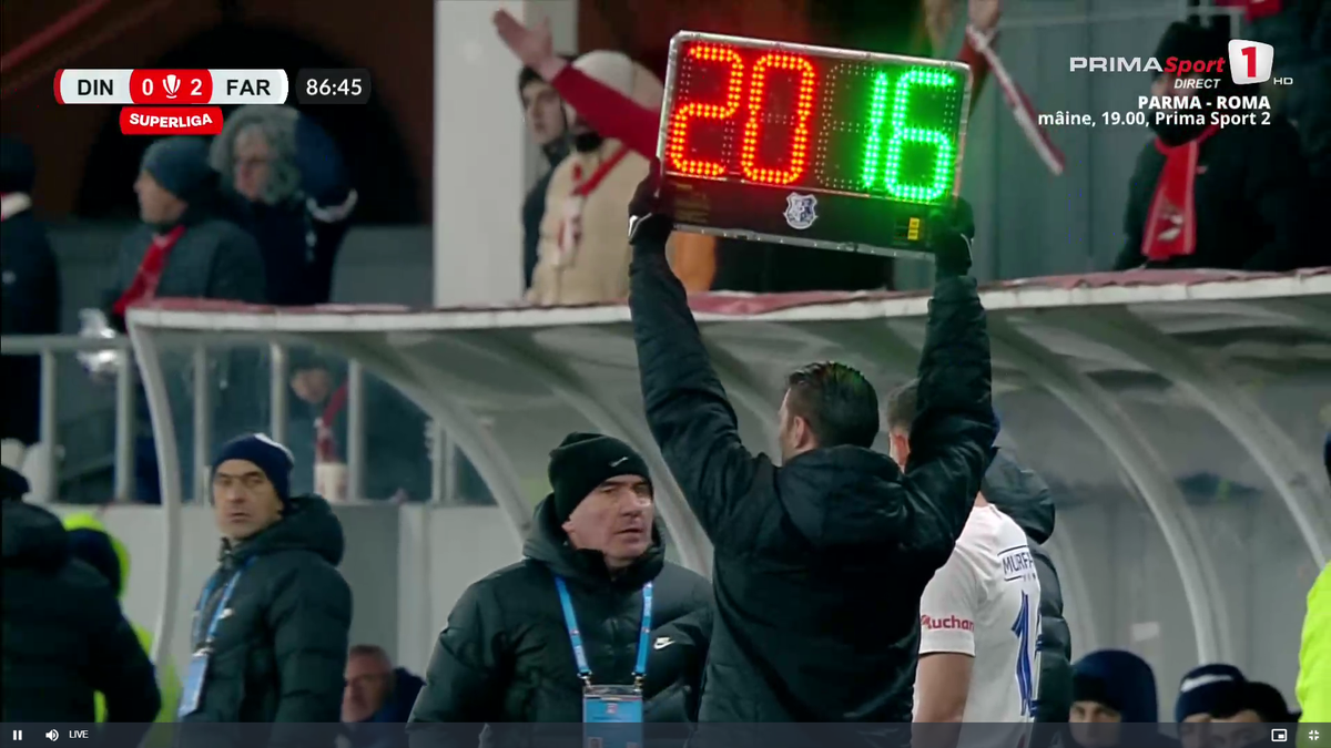 Moment de confuzie în Dinamo - Farul