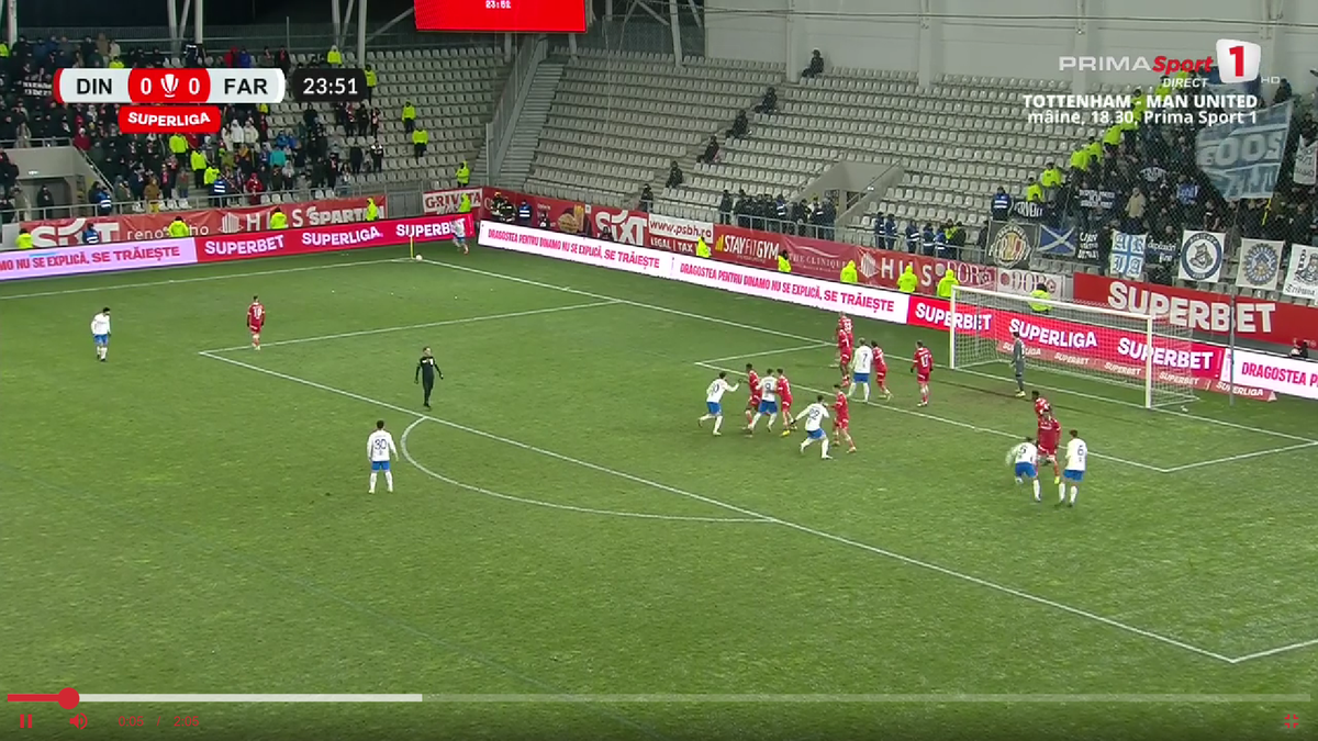 Alexandru Roșca a comis prima gafă în tricoul lui Dinamo! » Cel care l-a învins nu mai marcase de 5 ani