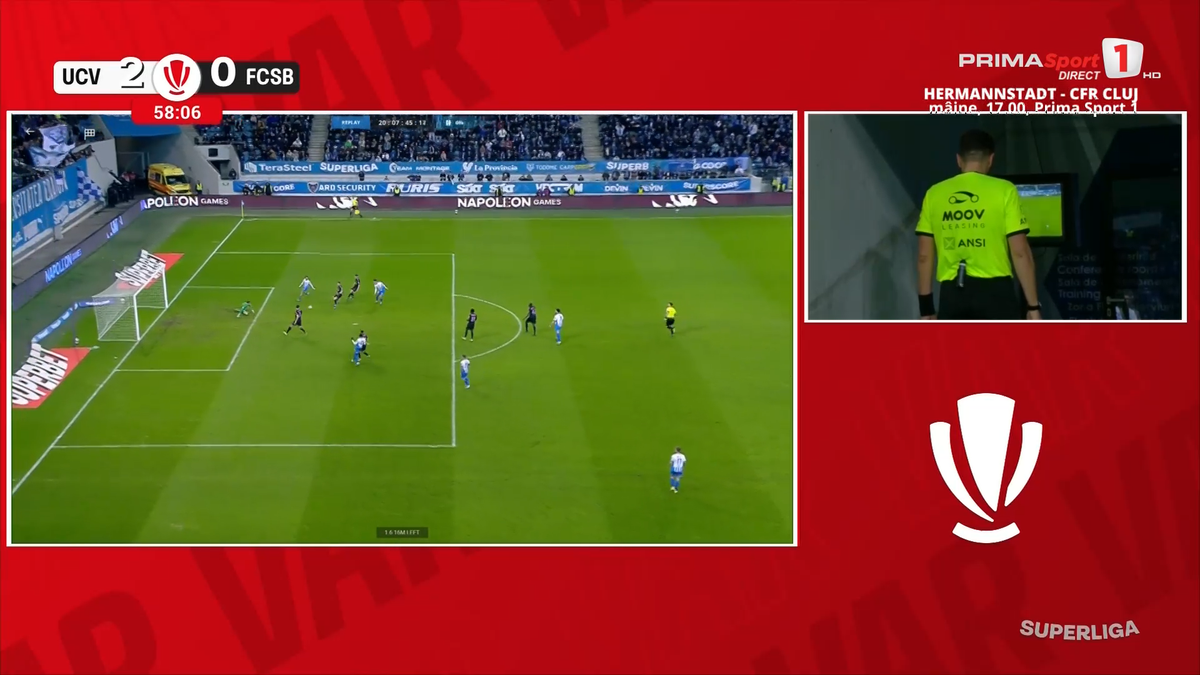 Golul marcat de Matei, anulat pentru ofsaid de Marian Barbu