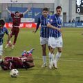 Cristi Ganea, David Maftei, Victor Dican și Ionuț Larie vs Talisson, în Farul - Rapid. Foto: Andrei Furnigă (GSP)
