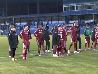 Galeria Rapidului a răbufnit la Ovidiu » Înjurături spre conducere, amenințări pentru jucători: „Vă rupem picioarele”