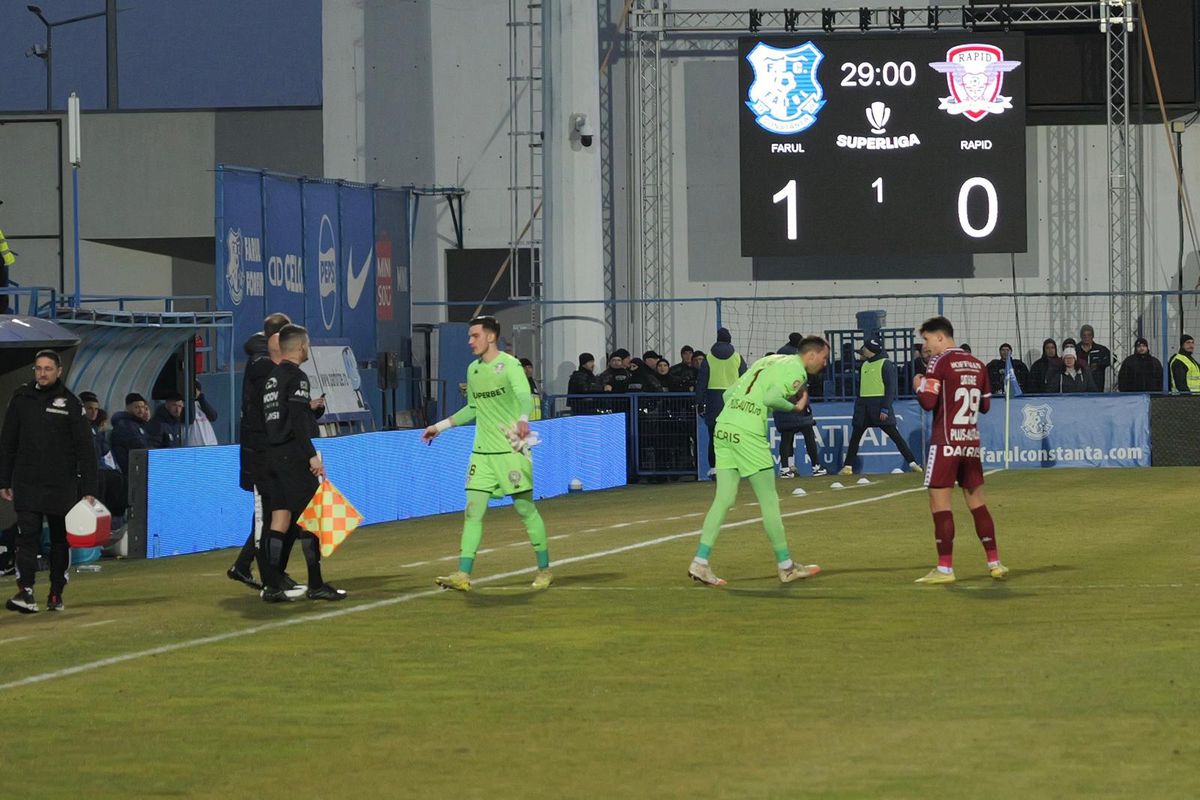 Farul - Rapid, etapa 27 din Superliga. Foto: Andrei Furnigă (GSP)