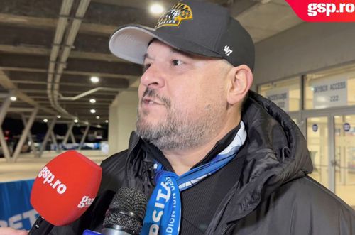 Actorul Mihai Bobonete, fan al Universității Craiova, a fost la meciul cu FCSB, scor 1-0