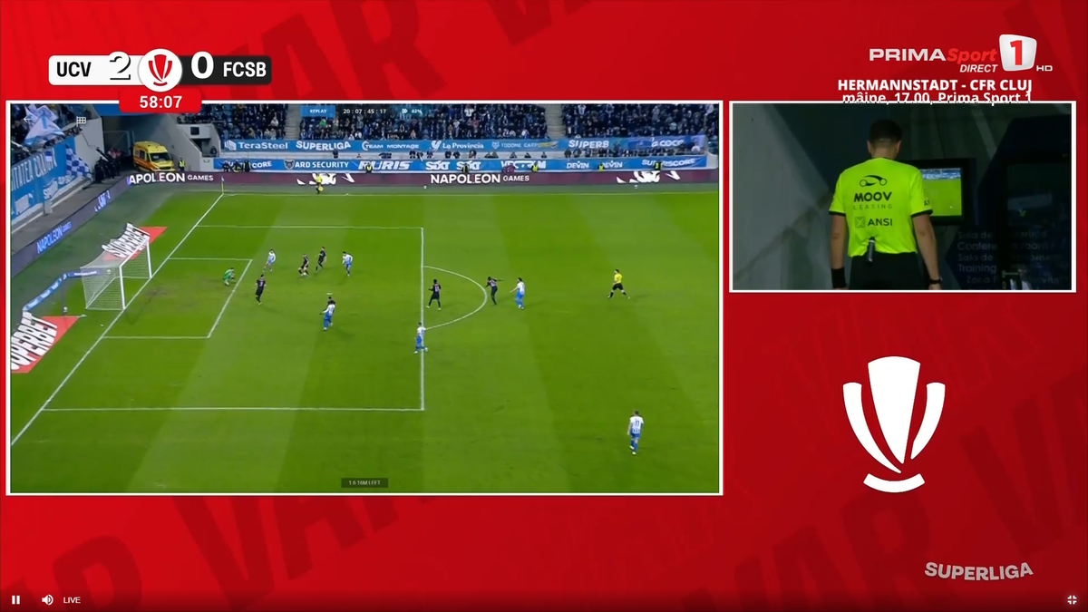 Golul marcat de Matei, anulat pentru ofsaid de Marian Barbu