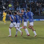 David Maftei, Ionuț Vînă, Ionuț Larie și Victor Dican, în Farul - Rapid. Foto: Andrei Furnigă (GSP)