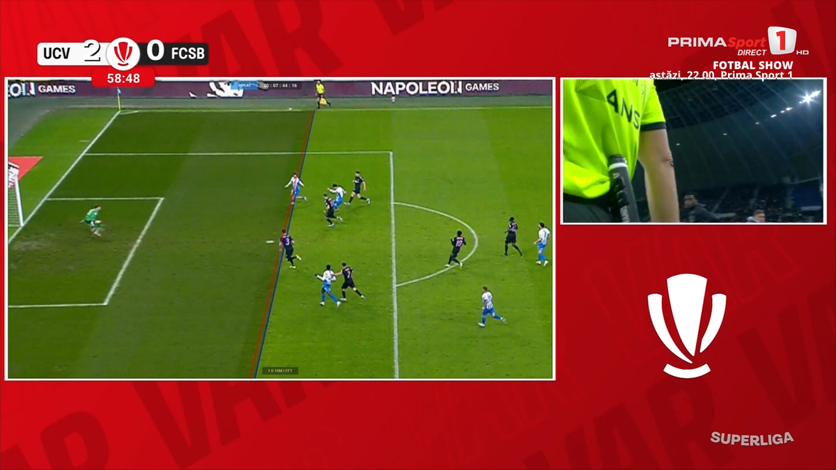 Golul marcat de Matei, anulat pentru ofsaid de Marian Barbu