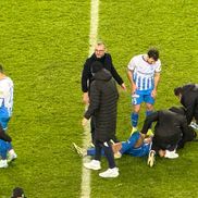 Screciu, la ambulanță după Craiova - FCSB/ foto Sergiu Alexandru (GSP)