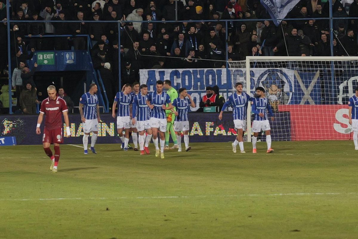 Galeria Rapidului a răbufnit la Ovidiu » Înjurături spre conducere, amenințări pentru jucători: „Vă rupem picioarele”