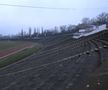 Tribunele nu mai au scaune pe Stadionul Dunărea din Galați. Foto: Andrei Furnigă, GSP