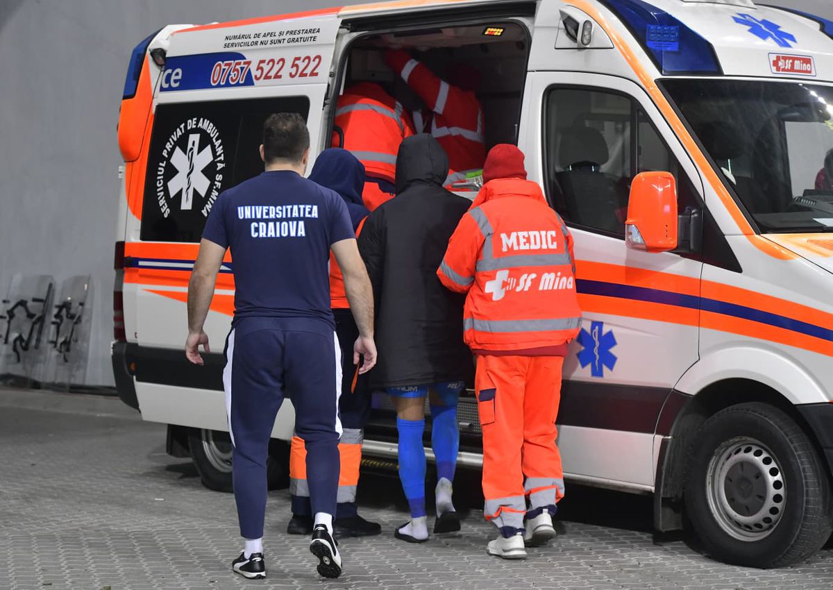 Screciu, la ambulanță după Craiova - FCSB