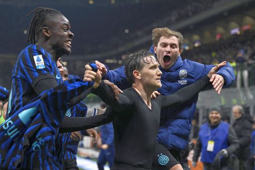 Piotr Zielinski, după reușita din Inter - Juventus // FOTO: Imago Images