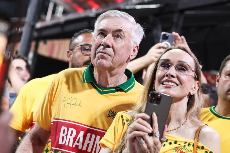 Carlo Ancelotti și soția sa, la carnavalul de la Rio (2026)