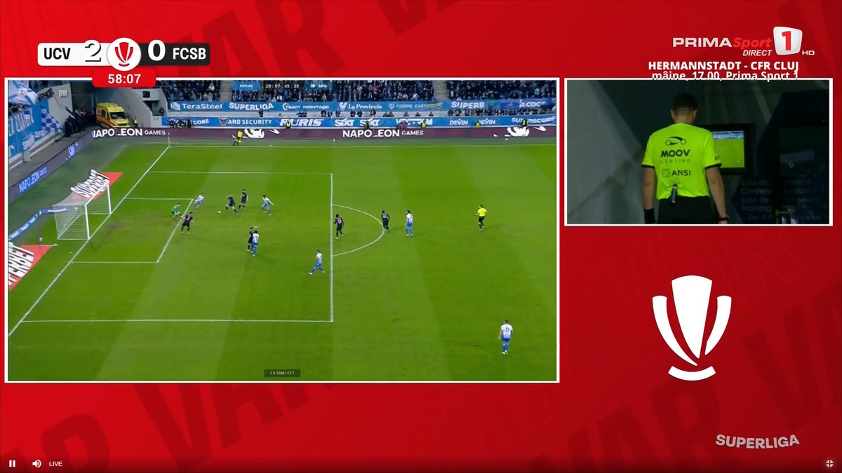 Golul marcat de Matei, anulat pentru ofsaid de Marian Barbu