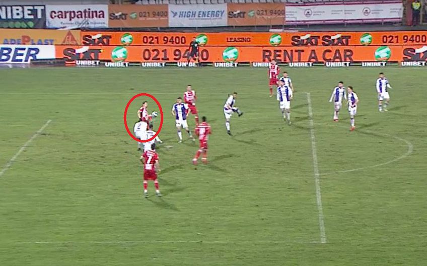 Dinamo a egalat în partida cu FC Argeș după un gol superb reușit de Vlad Achim (31 de ani, mijlocaș central) / Capturi Telekom Sport