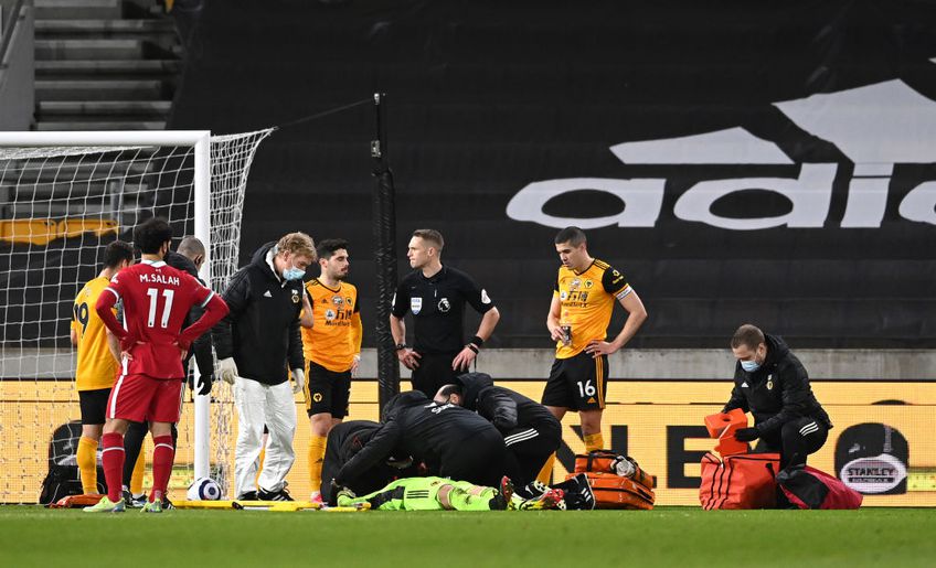 Rui Patricio (33 de ani), portarul lui Wolverhampton, a rămas inert pe gazon, în minutul 86 al partidei cu Liverpool, după o ciocnire cu un coleg.