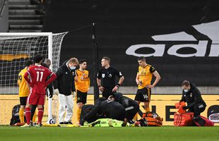 FOTO Momente teribile în Wolves - Liverpool » Rui Patricio a rămas inert pe gazon, după o ciocnire cu un coleg! Atenție, imagini cu puternic impact emoțional