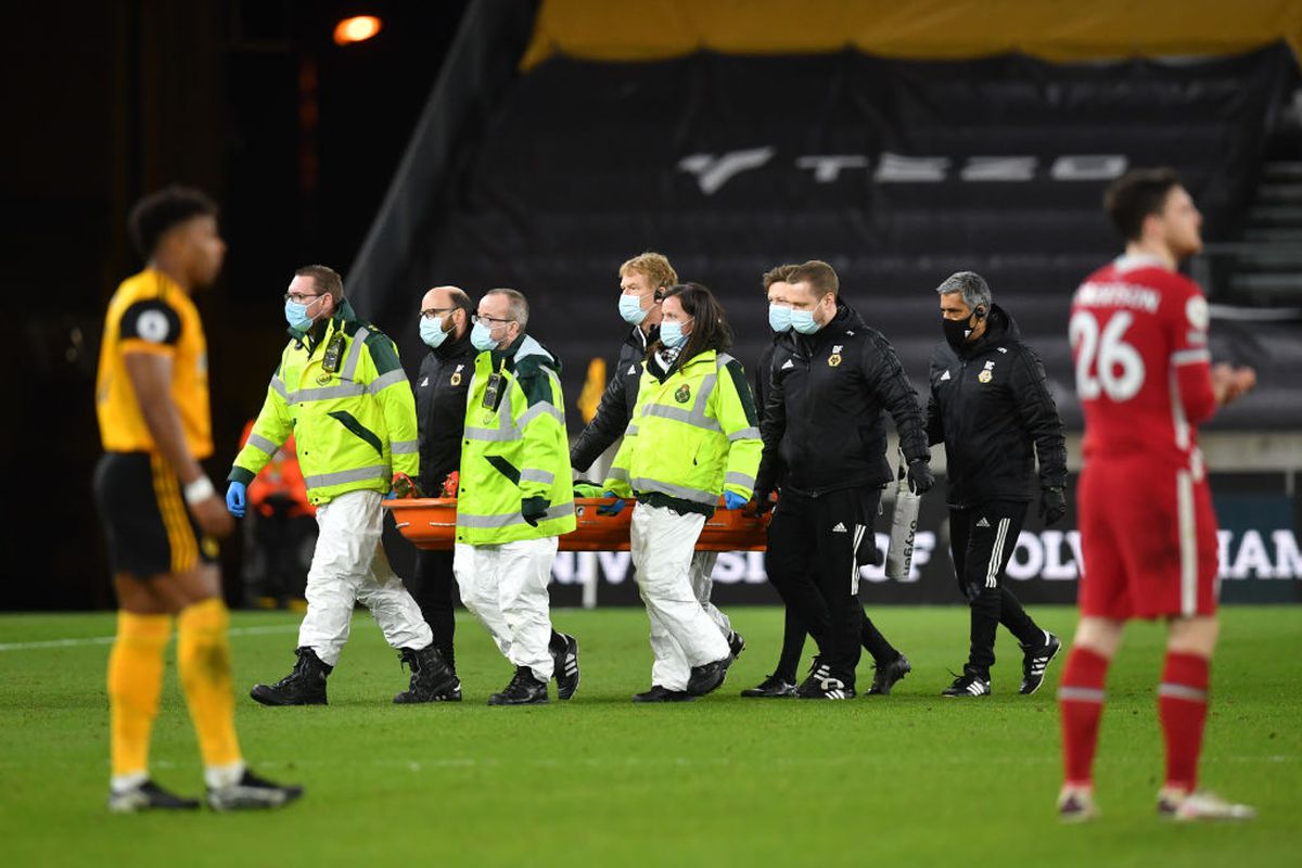 Rui Patricio, accidentare Wolves - Liverpool