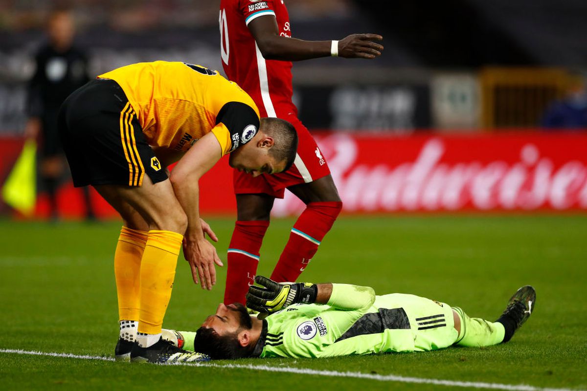 Rui Patricio, accidentare Wolves - Liverpool