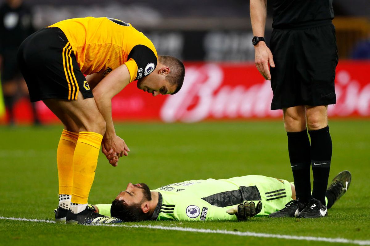 Rui Patricio, accidentare Wolves - Liverpool