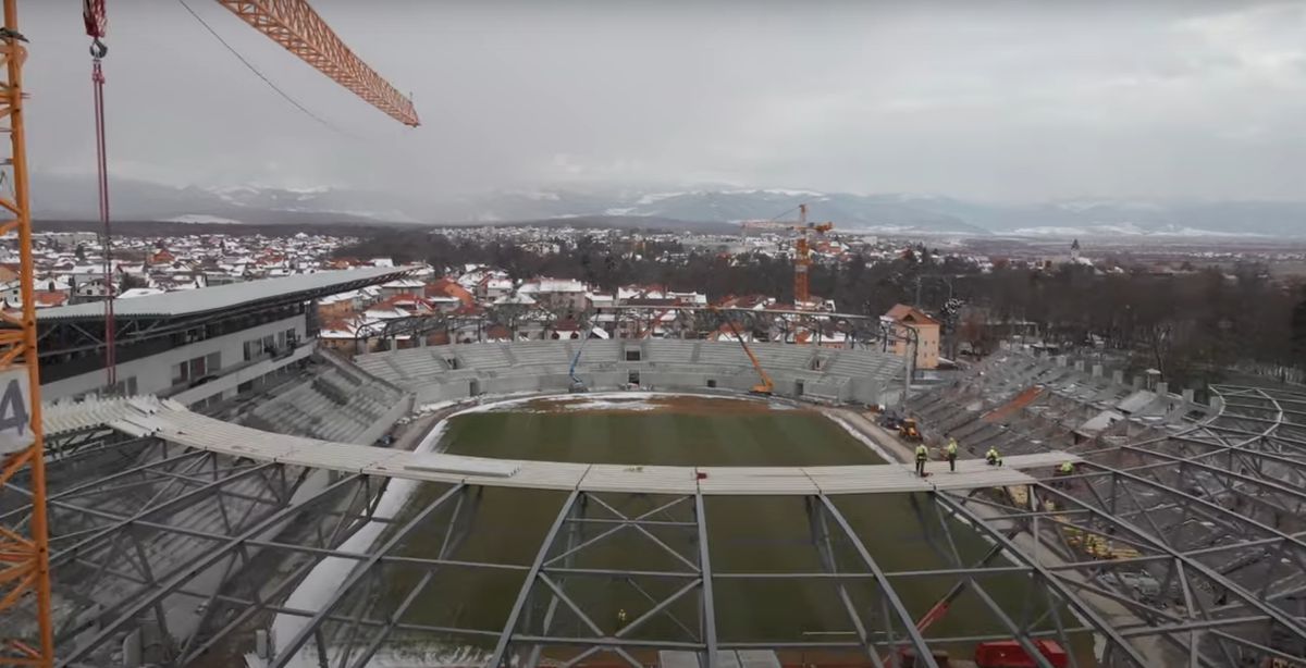 Cum arată lucrările la stadionul lui Hermannstadt - martie 2022