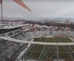 Drona a survolat noua arenă de 24 de milioane de euro din România » Când ar putea fi gata pentru fotbal