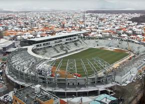 Noi imagini de la stadionul de 24 de milioane de euro din Liga 2 » Când ar putea fi gata