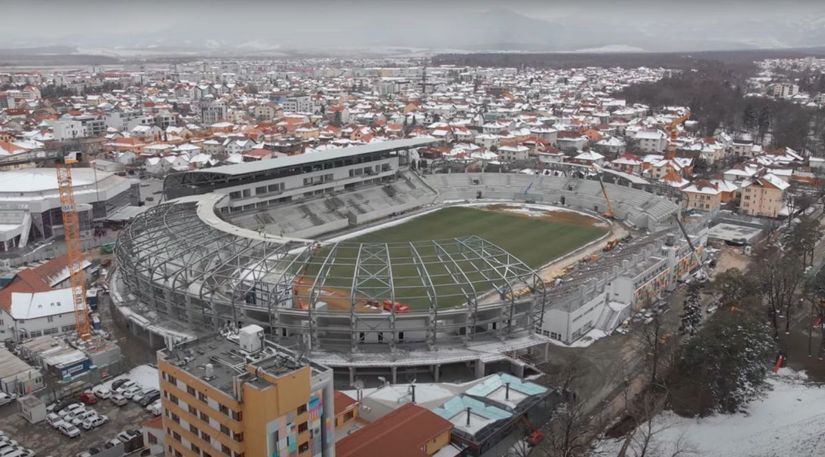Cum arată lucrările la stadionul lui Hermannstadt - martie 2022