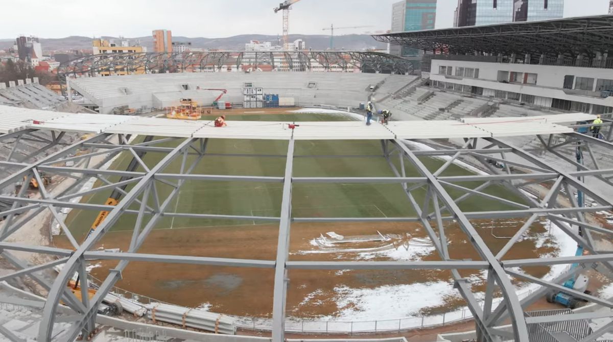 Cum arată lucrările la stadionul lui Hermannstadt - martie 2022