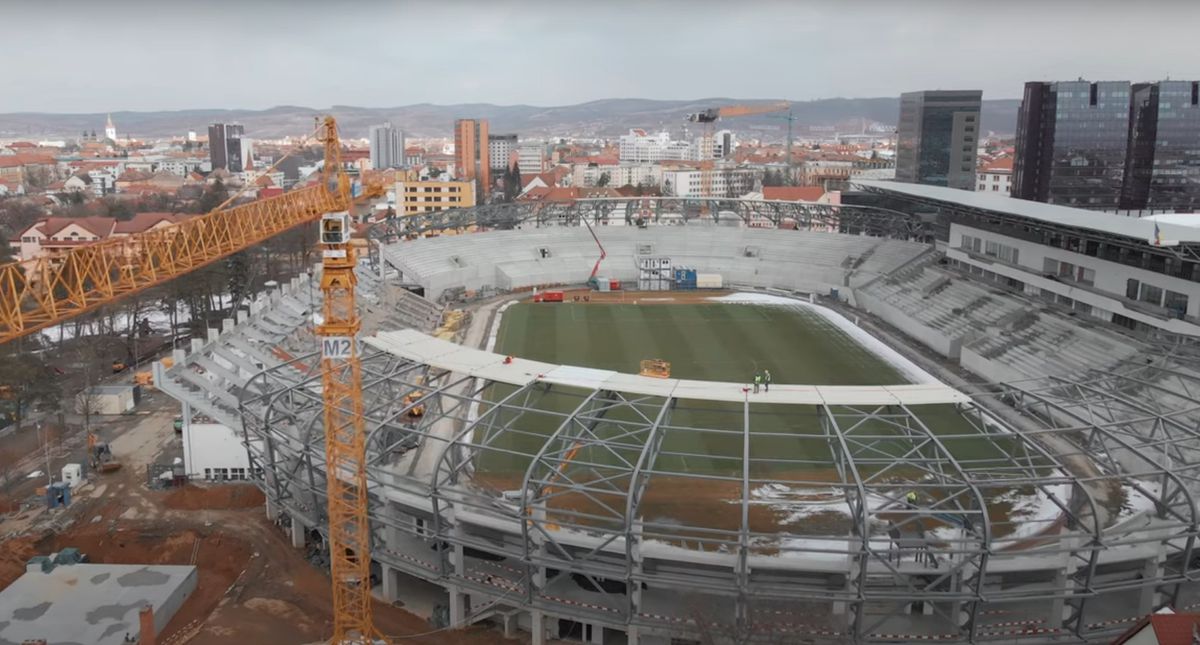 Cum arată lucrările la stadionul lui Hermannstadt - martie 2022