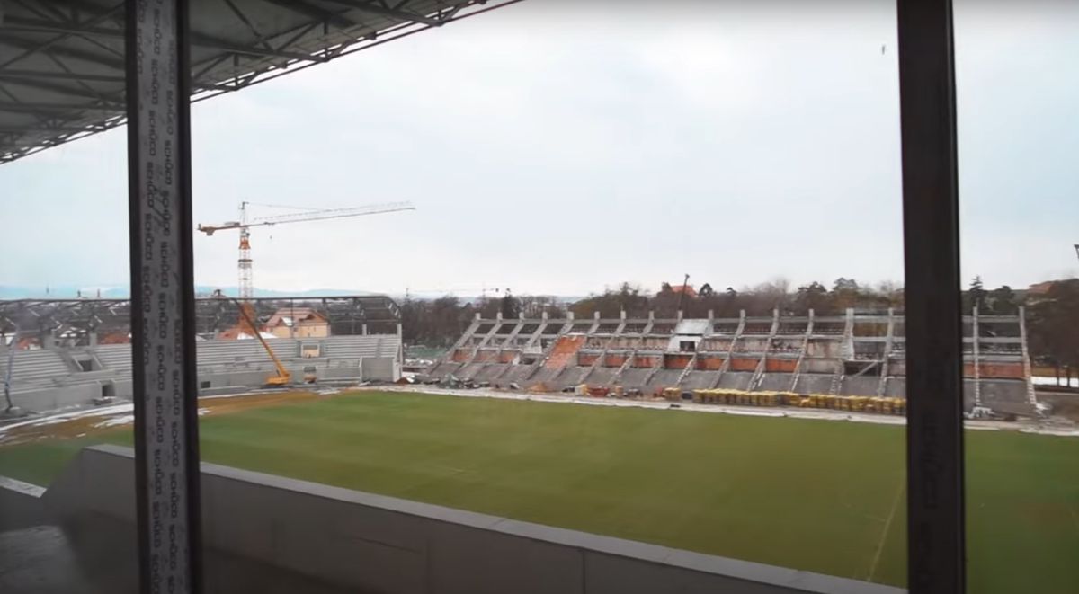 Cum arată lucrările la stadionul lui Hermannstadt - martie 2022