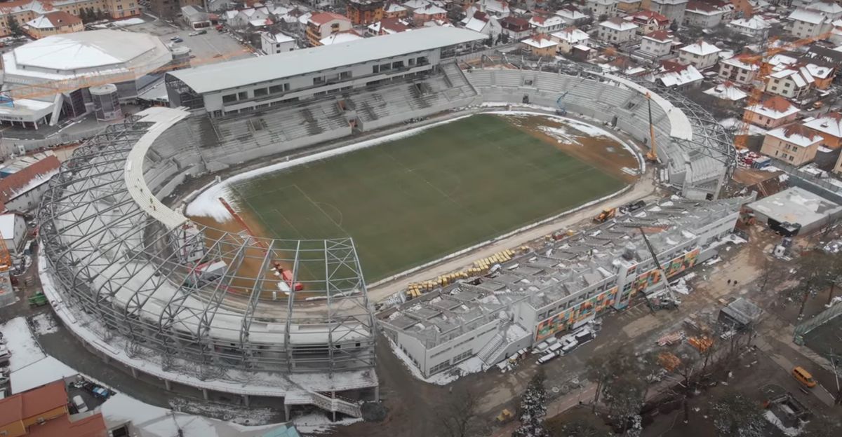 Cum arată lucrările la stadionul lui Hermannstadt - martie 2022