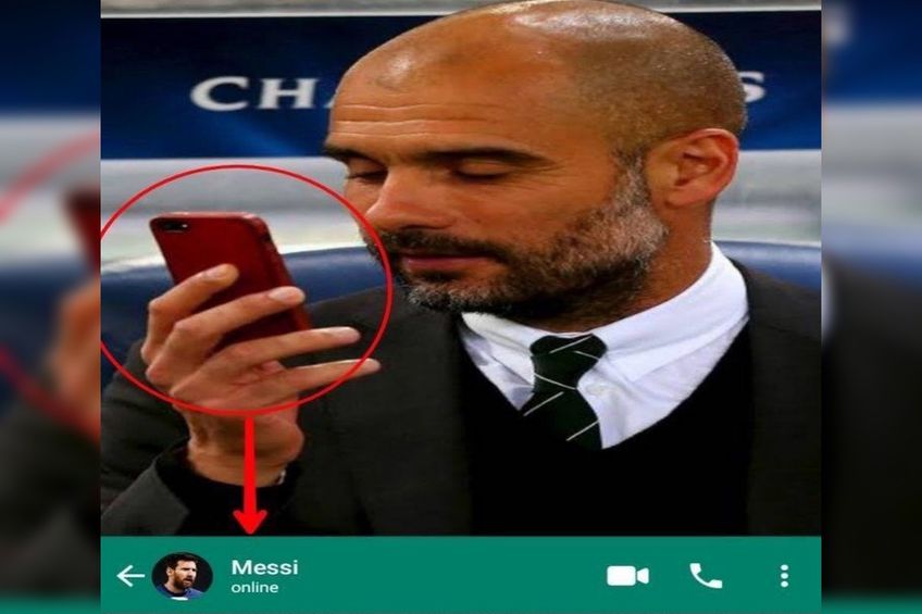 Pep Guardiola a „primit” un mesaj de la Leo Messi :D // sursă memă: Twitter