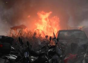 Prăpăd pe străzile din Napoli » Ce a rămas în urma celor 600 de ultrași germani