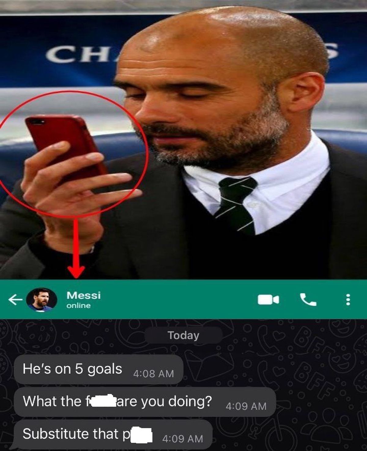 Cele mai tari glume după City - Leipzig 7-0 » Messi „i-a scris” lui Pep pe WhatsApp, Haaland „a împrumutat” discursul lui Dan Petrescu