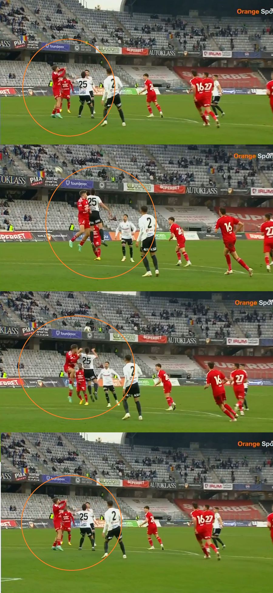 Duelul la cap Dican - Masoero, la care Moroiță a dat penalty. Capturi Orange Sport U Cluj o învinge fără emoții pe FC Botoșani și se distanțează în fruntea play-out-ului! Clasamentul ACUM